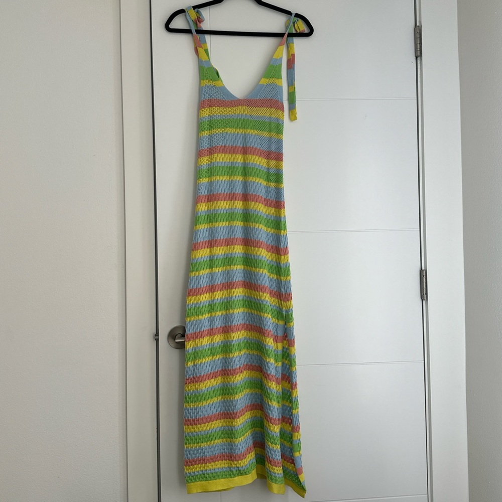 Topshop Multicolor Knit Sweater Dress